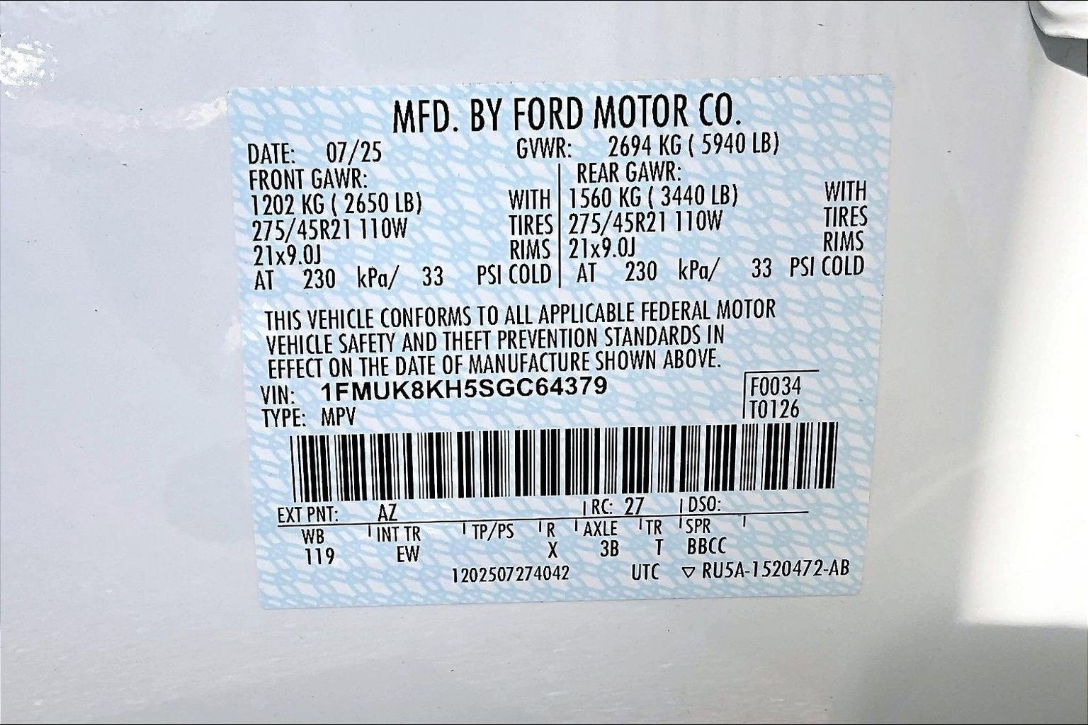 2025 Ford Explorer ST-Line