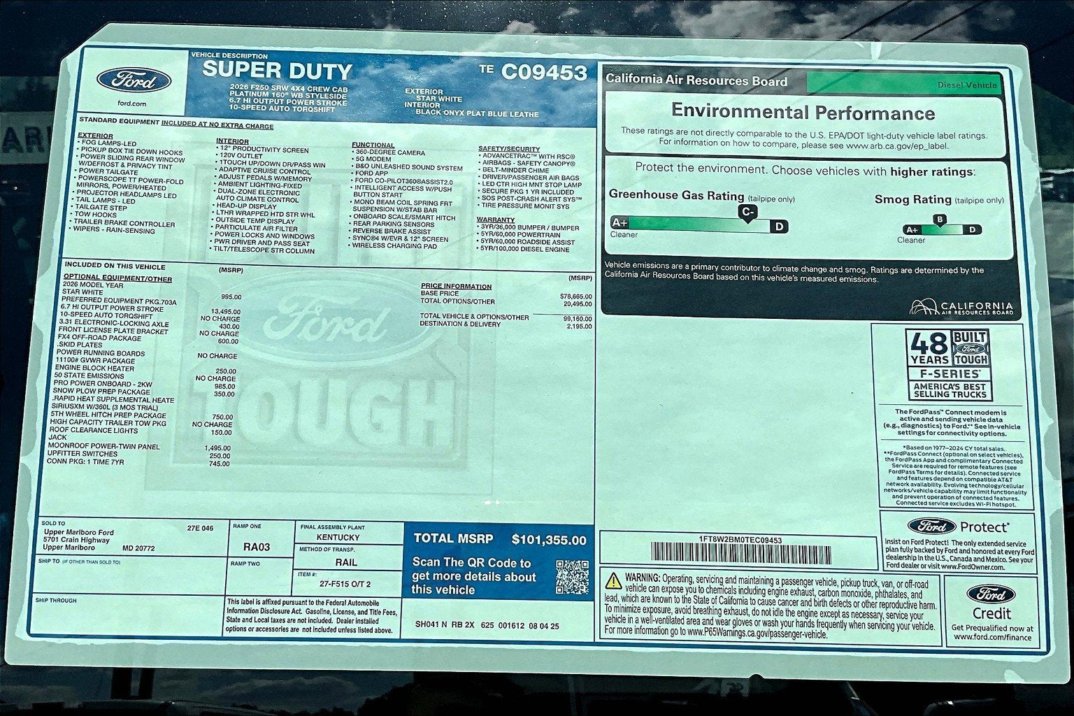 2026 Ford Super Duty F-250 SRW Platinum