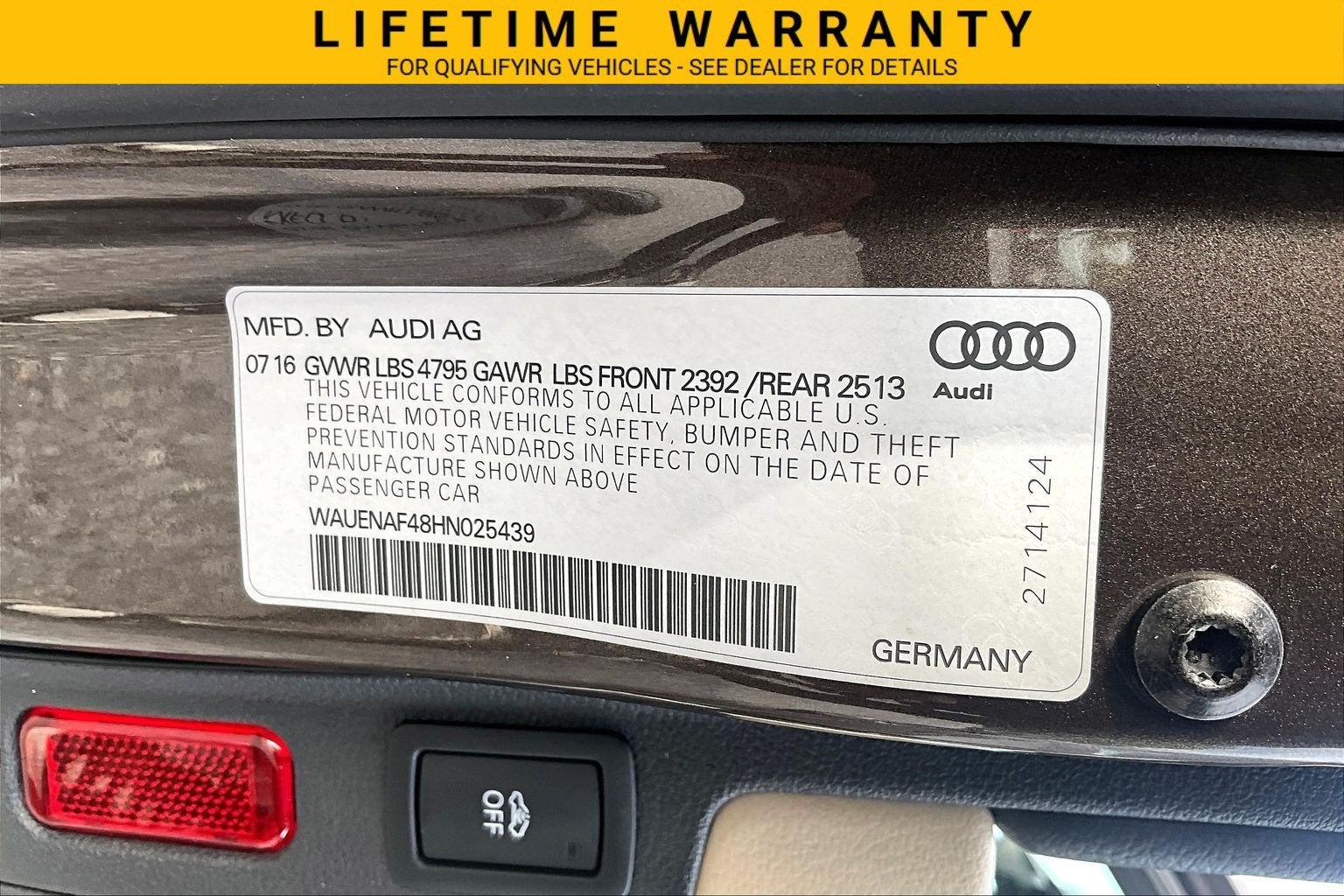 2017 Audi A4 2.0T Premium