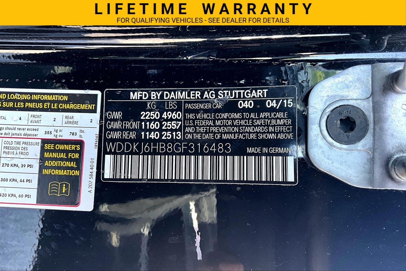 2016 Mercedes-Benz E-Class E 400