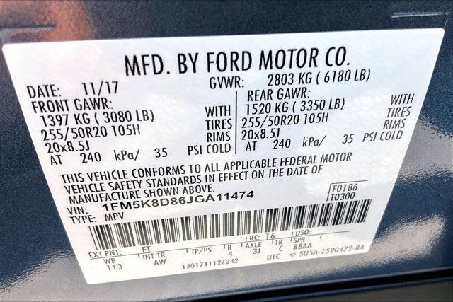 2018 Ford Explorer XLT