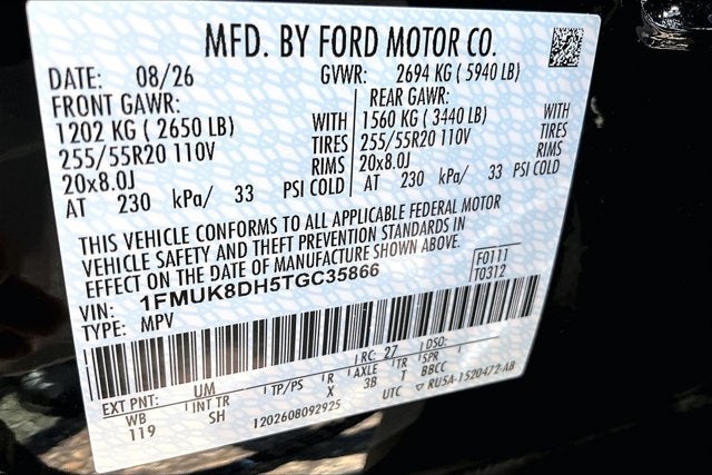 2026 Ford Explorer Active w/200A Pkg