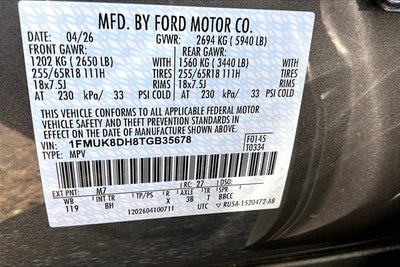 2026 Ford Explorer Active w/100A Pkg