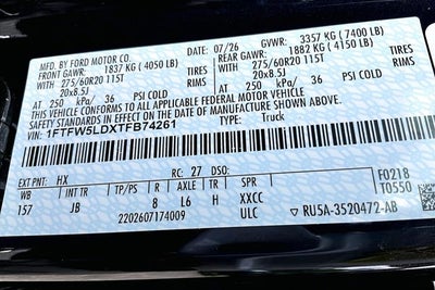 2026 Ford F-150 LARIAT