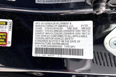 2025 Honda Odyssey EX-L