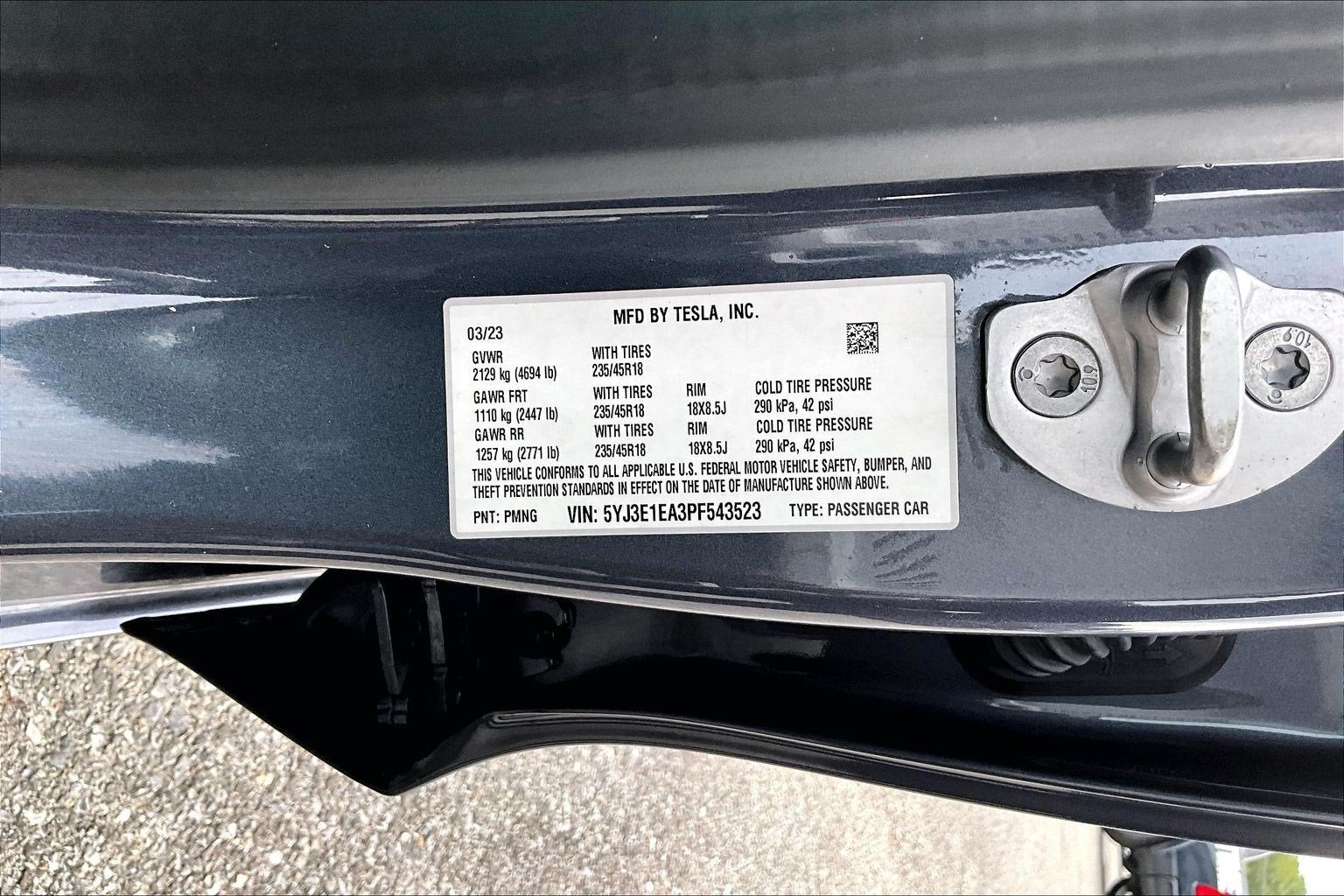 2023 Tesla Model 3 Rear-Wheel Drive