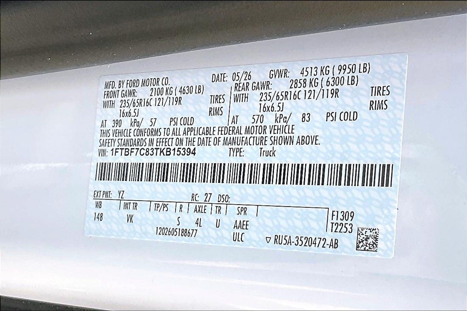 2026 Ford Transit Cargo Van 350
