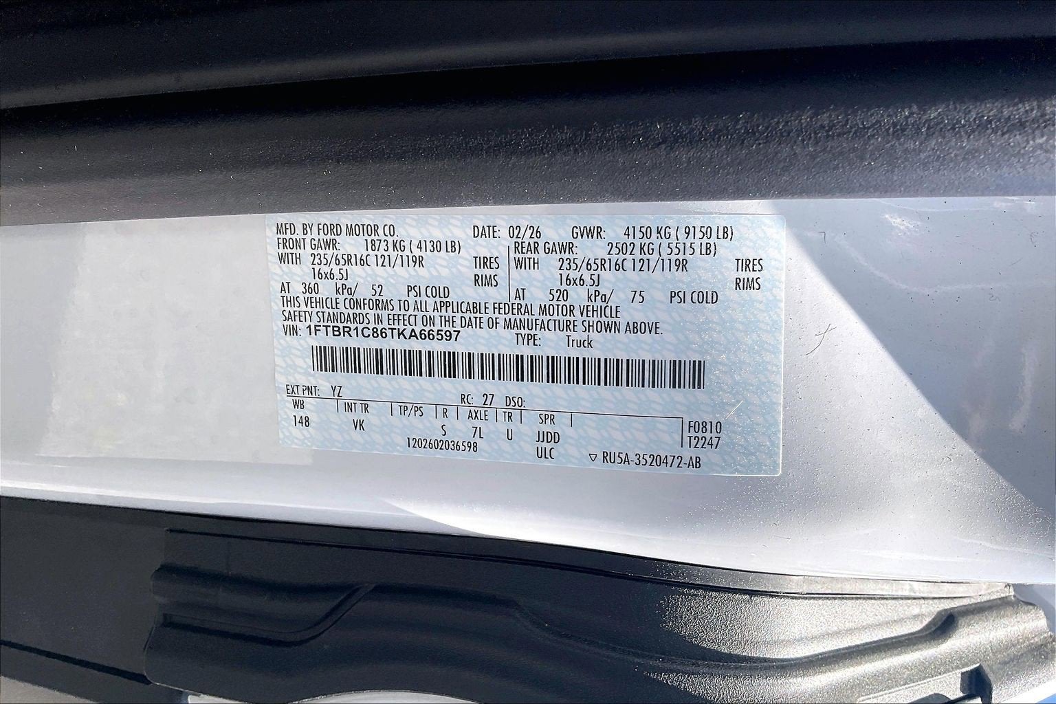 2026 Ford Transit Cargo Van 250