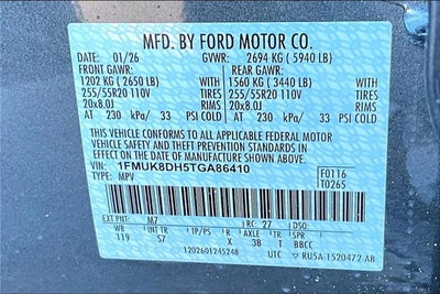 2026 Ford Explorer Active w/200A Pkg