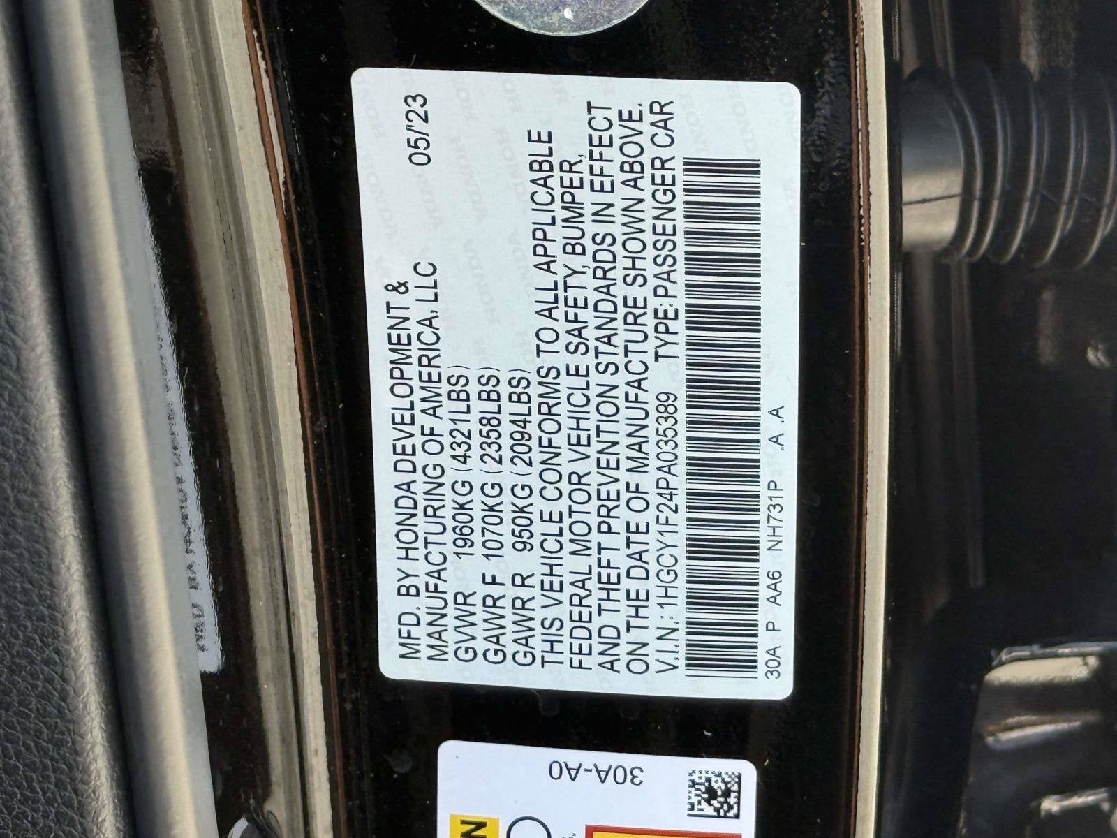 2023 Honda Accord Sedan LX