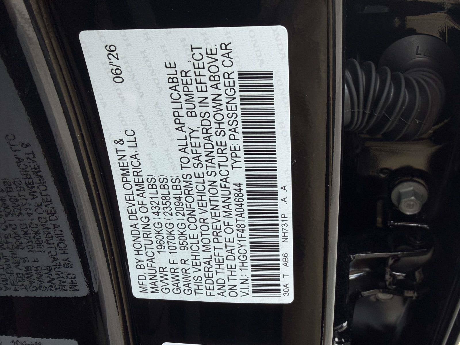2026 Honda Accord Sedan SE