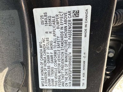 2025 Honda Civic Sedan Sport