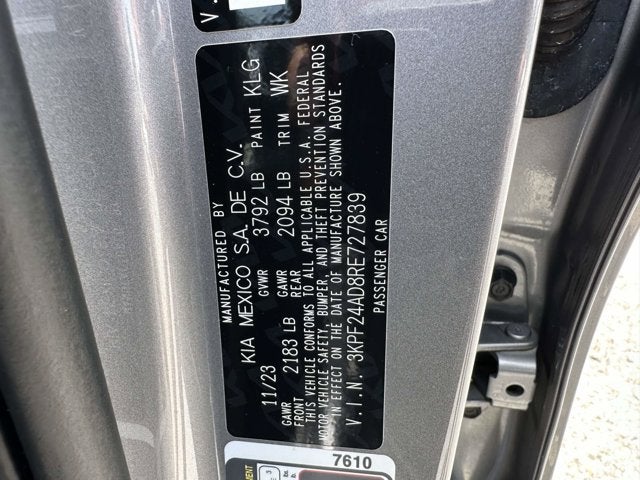 2024 Kia Forte LXS