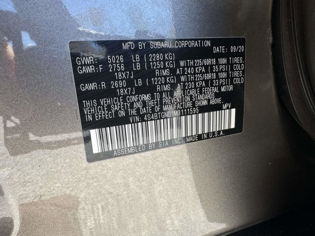 2021 Subaru Outback Limited XT