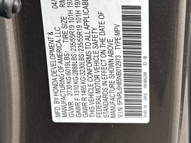 2022 Honda Odyssey Touring