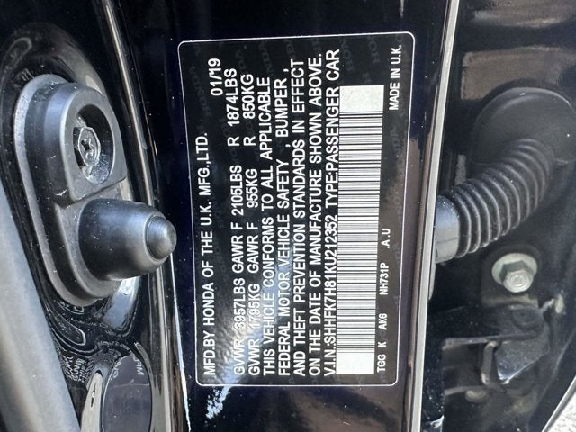 2019 Honda Civic Hatchback EX-L Navi