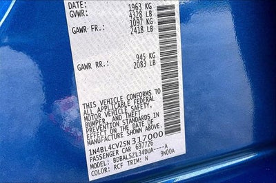 2025 Nissan Altima SR