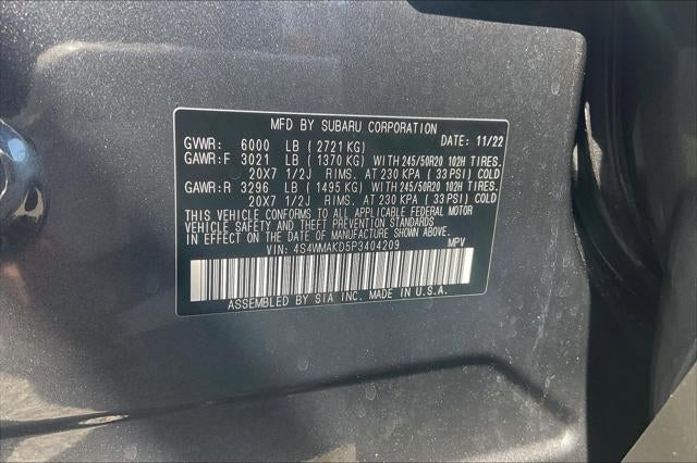 2023 Subaru Ascent Onyx Edition Limited