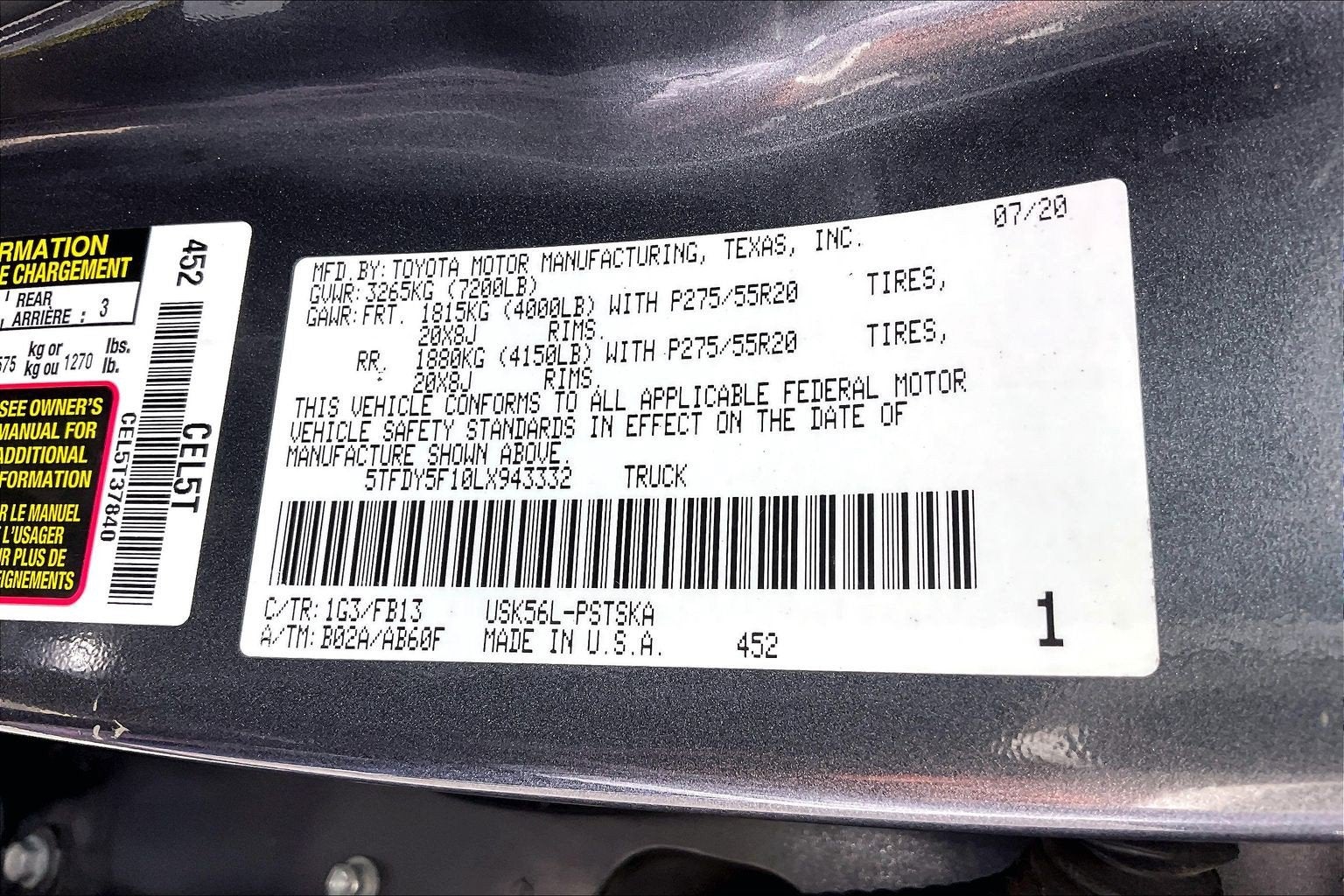 2020 Toyota Tundra SR5