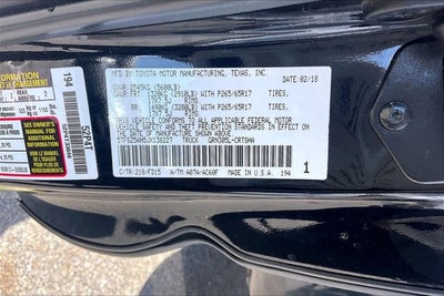 2018 Toyota Tacoma Base