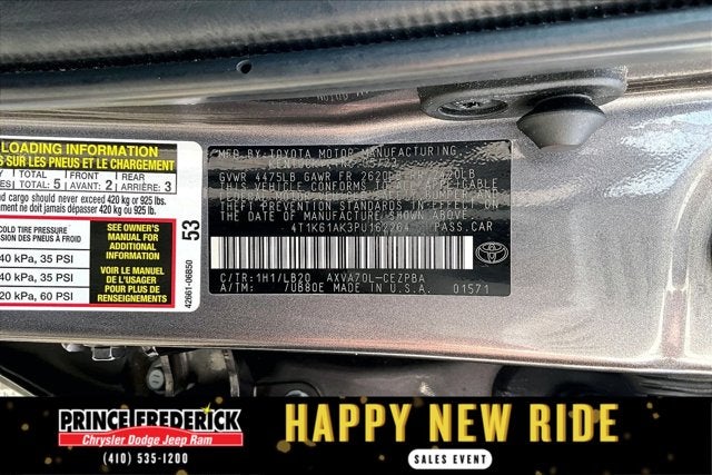 2023 Toyota Camry XSE