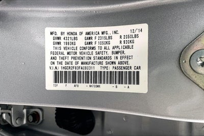 2015 Honda Accord EX-L