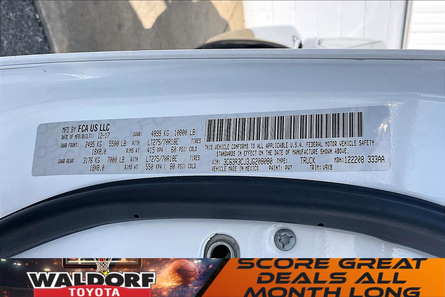 2018 RAM 3500 Tradesman