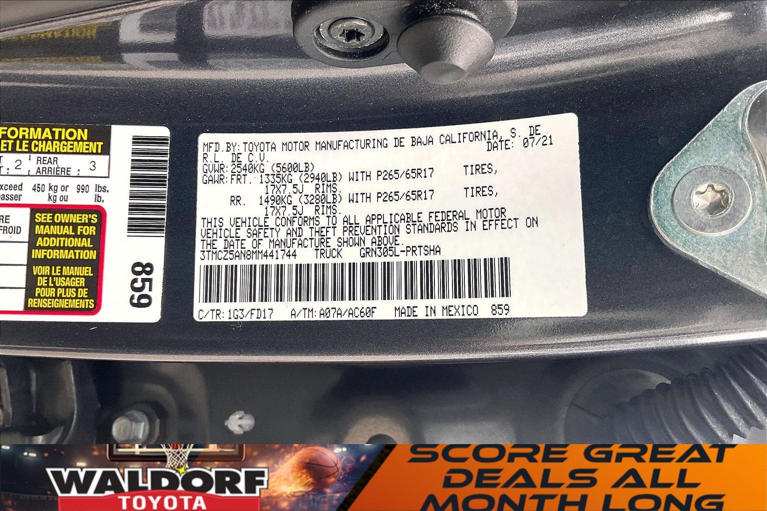 2021 Toyota Tacoma 4WD TRD Sport