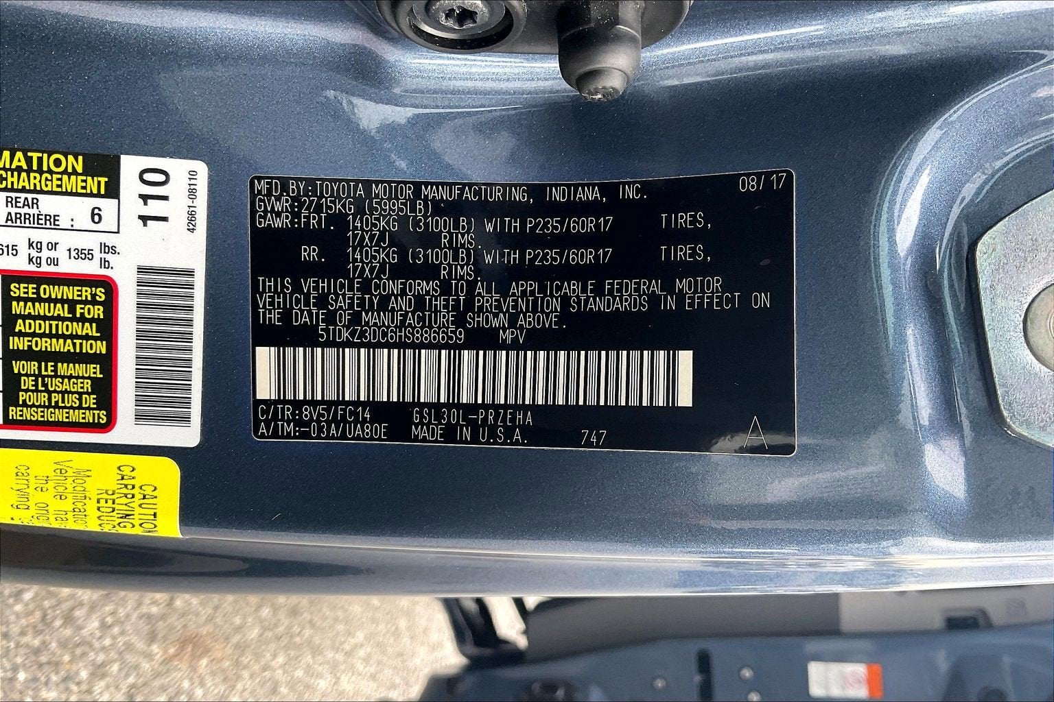 2017 Toyota Sienna LE