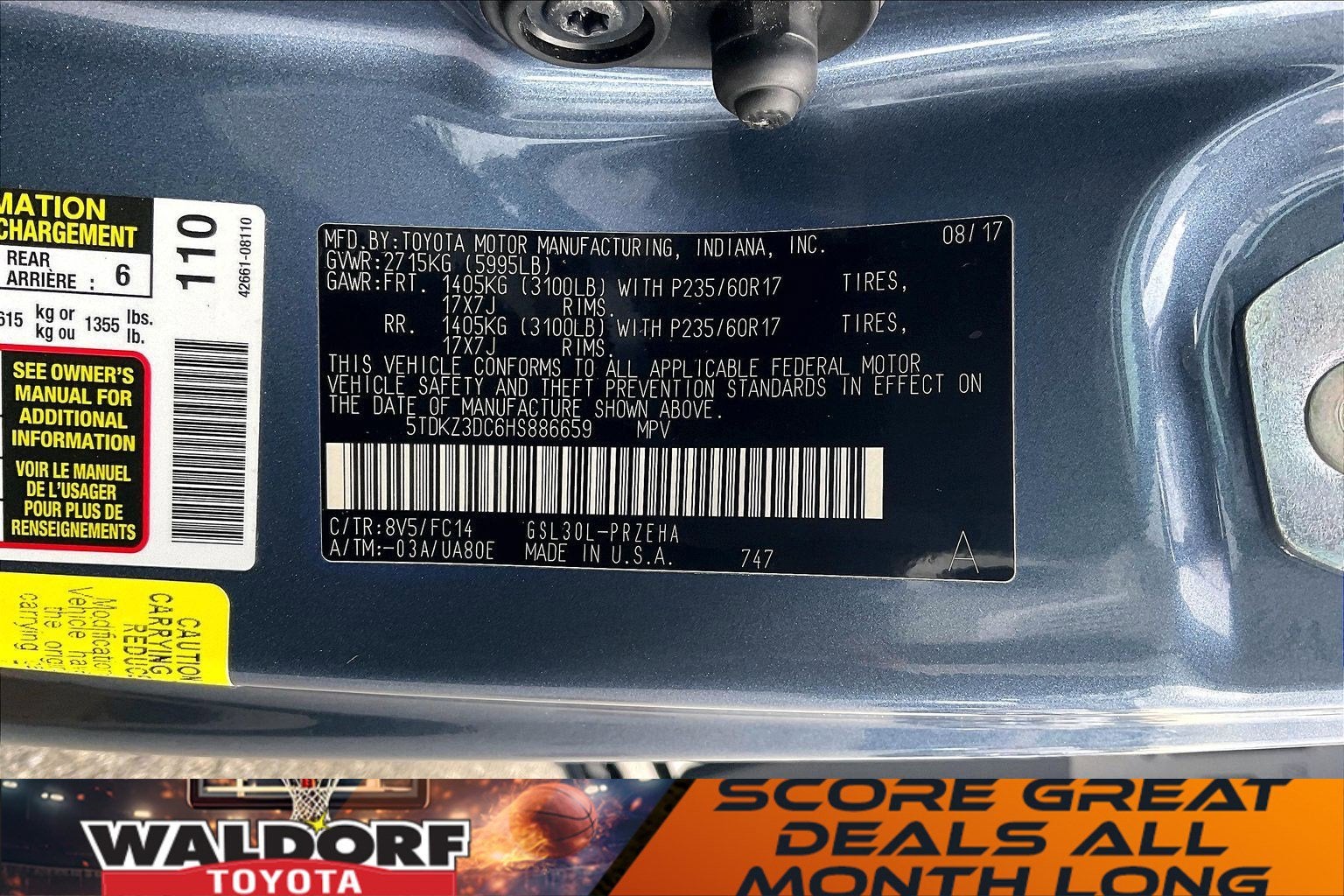 2017 Toyota Sienna LE