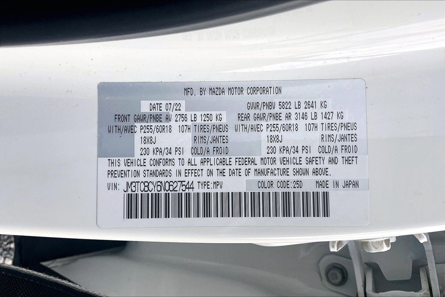 2022 Mazda Mazda CX-9 Touring