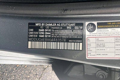 2019 Mercedes-Benz S-Class S 450