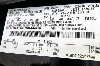 2022 Ford Transit Passenger Wagon XLT