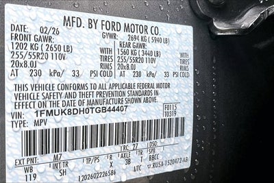 2026 Ford Explorer Active w/200A Pkg