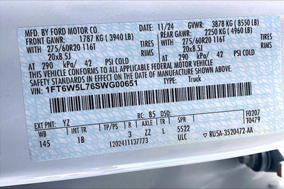 2025 Ford F-150 Lightning LARIAT EXTENDED RANGE LOADED