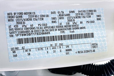 2026 Ford Super Duty F-350 SRW LARIAT