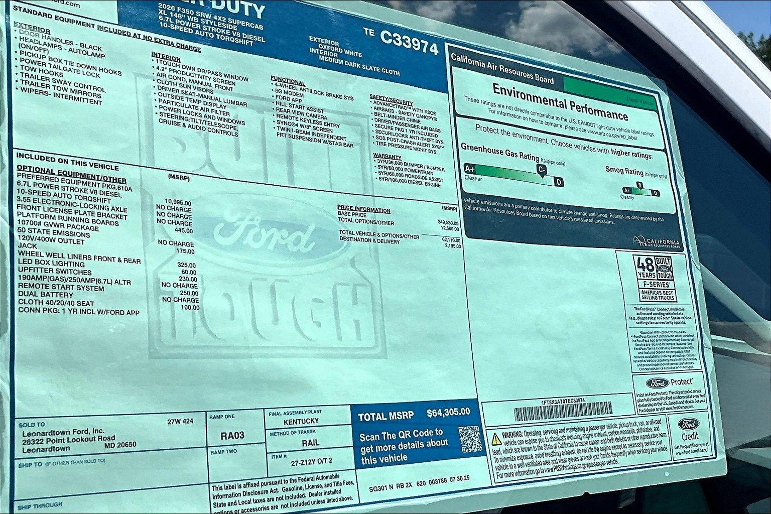 2026 Ford Super Duty F-350 SRW XL