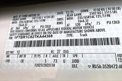 2026 Ford Transit Cargo Van 250