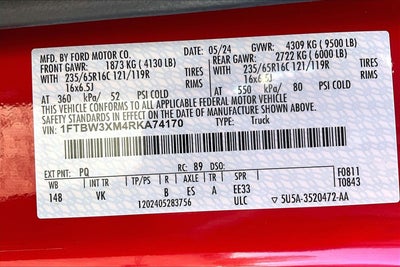 2024 Ford E-Transit Cargo Van T-3