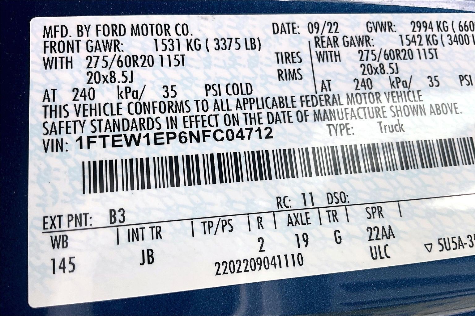 2022 Ford F-150 XL STX