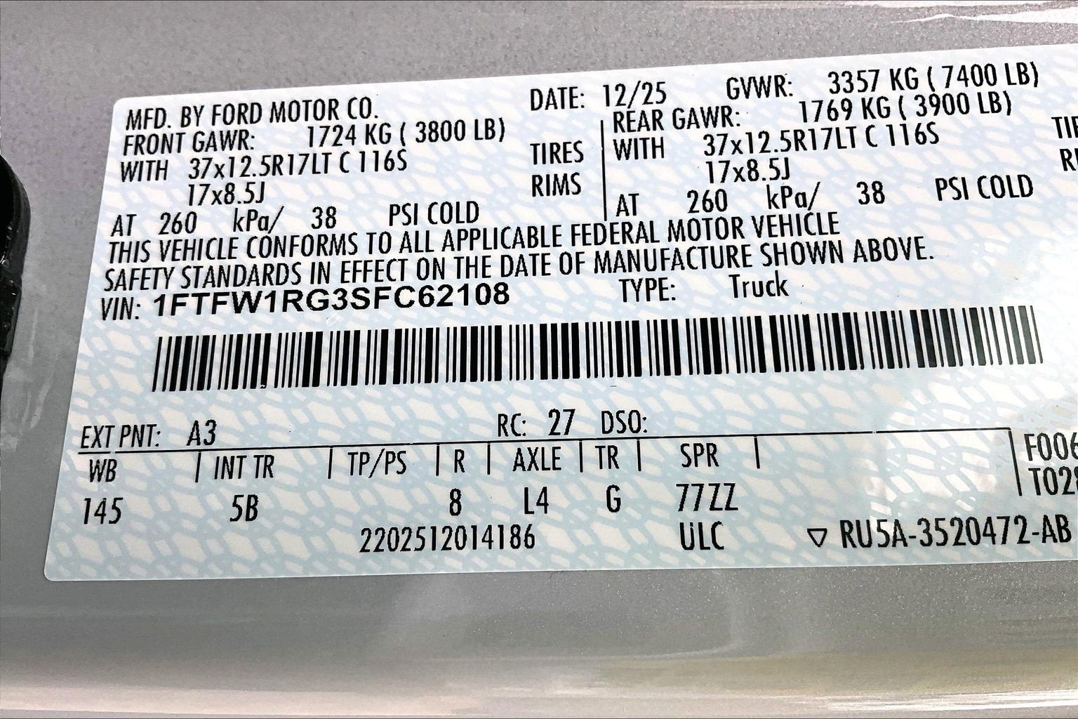 2025 Ford F-150 Raptor