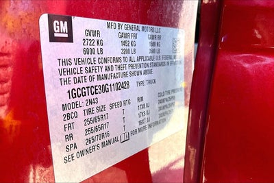 2016 Chevrolet Colorado 4WD LT