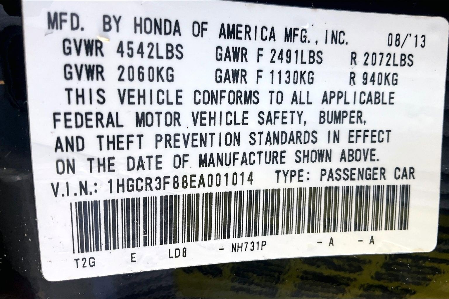 2014 Honda Accord Sedan EX-L