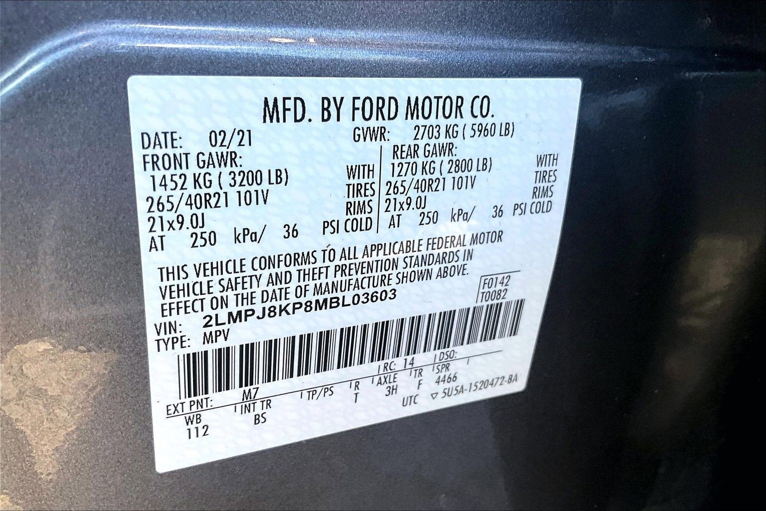 2021 Lincoln Nautilus Reserve AWD