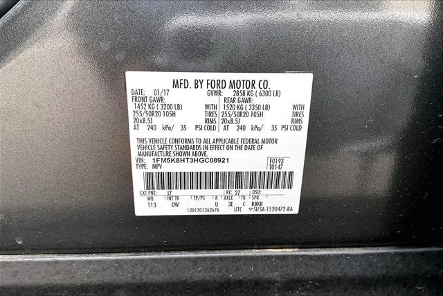 2017 Ford Explorer Platinum