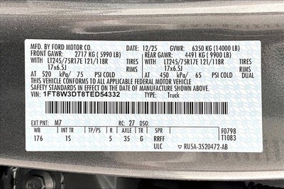 2026 Ford Super Duty F-350 DRW 4WD