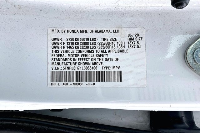 2020 Honda Odyssey EX