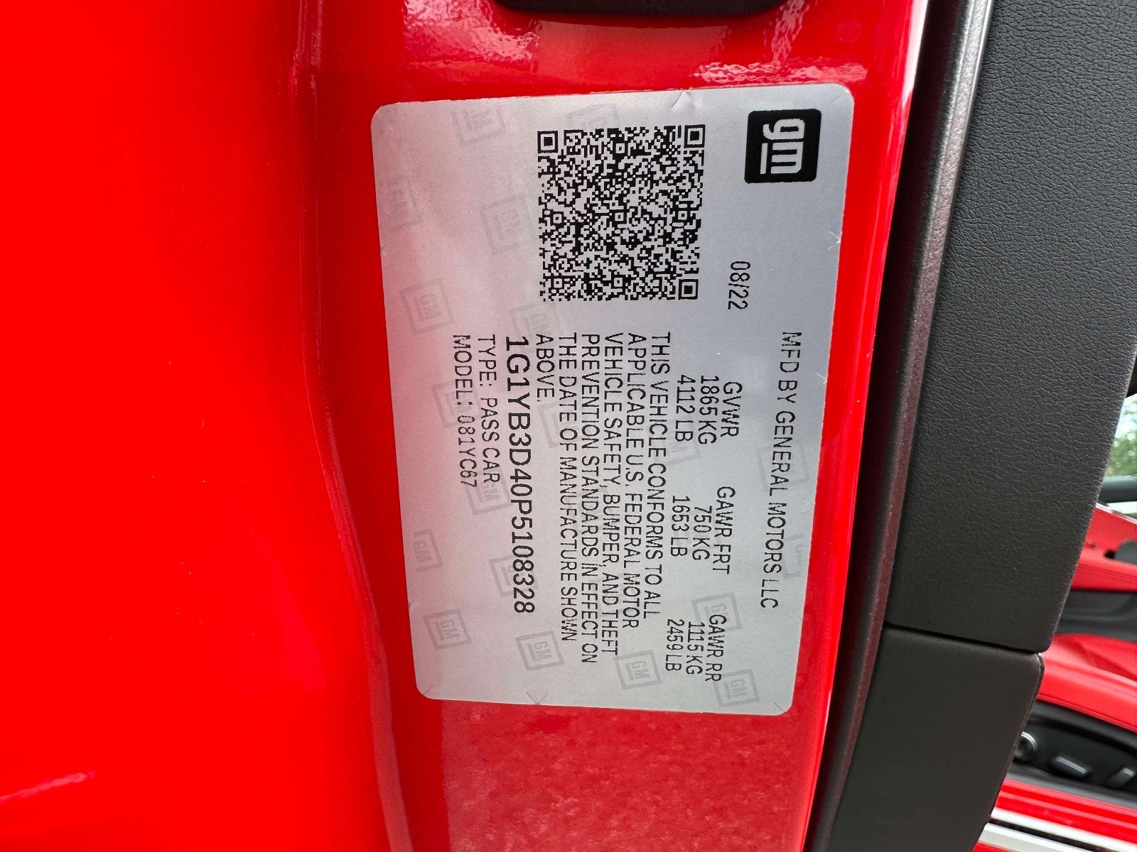 2023 Chevrolet Corvette Stingray 2LT