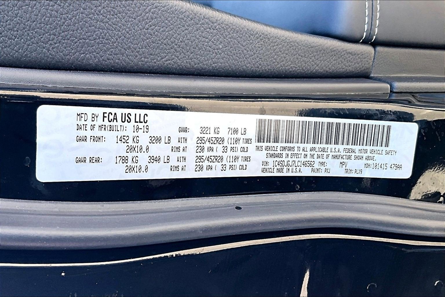 2020 Dodge Durango SRT AWD