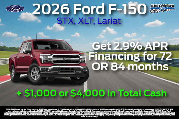 2.9% APR on 2026 F-150